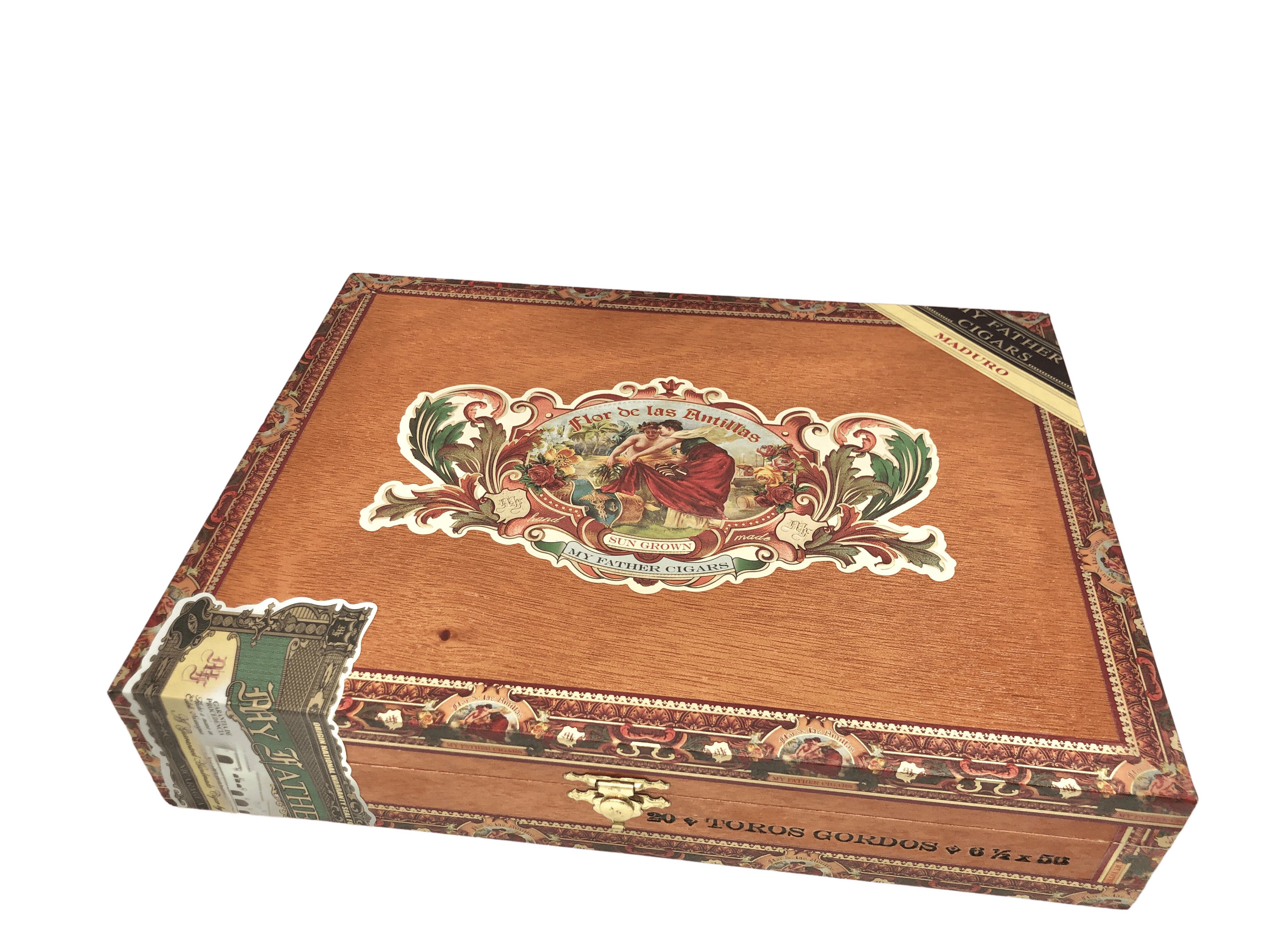 Genuine Leather Box Tobacco Pouch - Brown - W. Curtis Draper