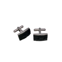 Genuine Alligator Grey Cufflinks