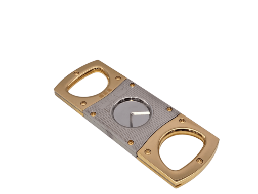 Cigar Cutter Gold & Pinstripe