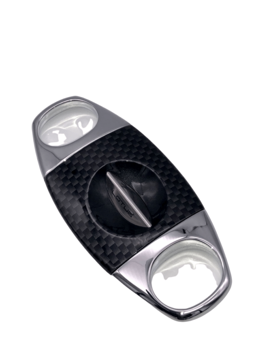Jaws Serrated V-Cutter - Carbon Fiber & Chrome