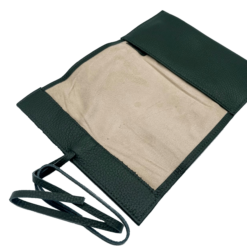 Savinelli Nappa Roll-up Pipe Pouch Green