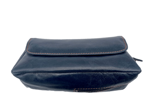 Combo Pouch - Blue Leather