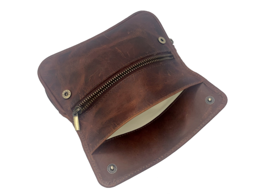 Leather 2 Pipe Combo - Brown