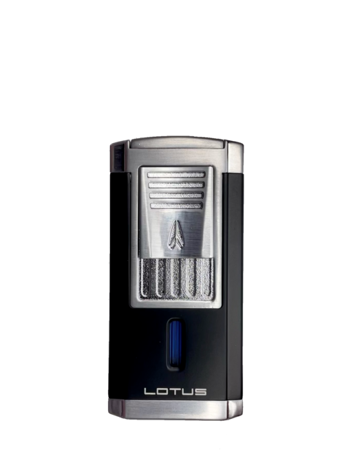 Duke Guillotine Lighter - Black Matte and Chrome Satin