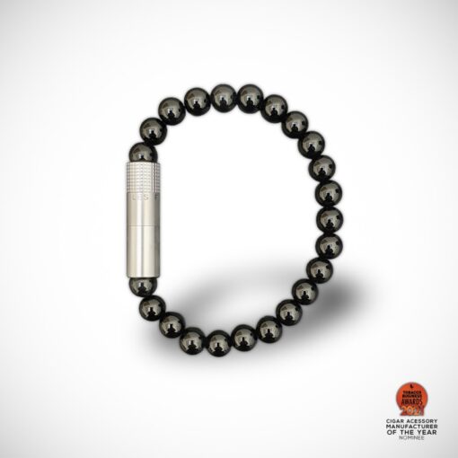 8mm Bead Punch Bracelet - Black Onyx (Medium)