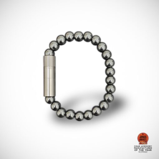 8mm Bead Punch Bracelet - Hematite (Medium)