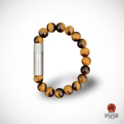 10mm Bead Punch Bracelet - Tiger Eye (Medium)