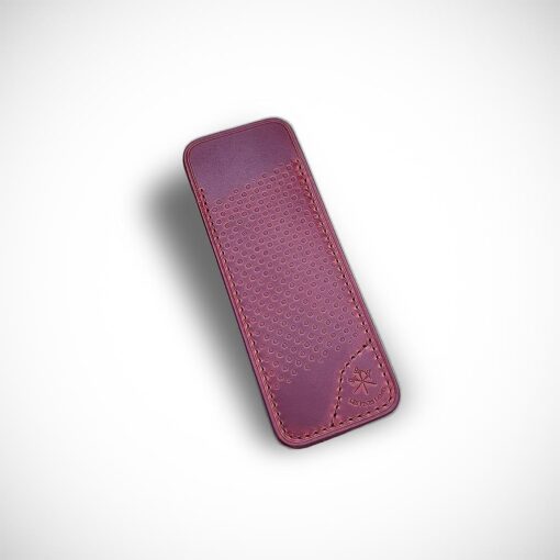 Leather Sheath LE PETIT - Cherry Red Racing