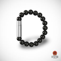 10mm Bead Punch Bracelet - Black Onyx (Medium)