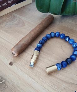 10mm Bead Punch Bracelet - Blue Sodalite (Large)