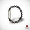 10mm Bead Punch Bracelet - Black Onyx (Large)