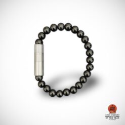 10mm Bead Punch Bracelet - Black Onyx (Large)