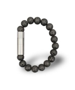 10mm Bead Punch Bracelet - Lava (Medium)