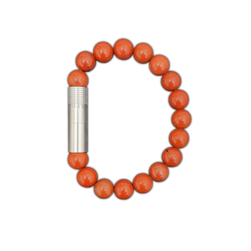 10mm Bead Punch Bracelet - Red Jasper (Medium)