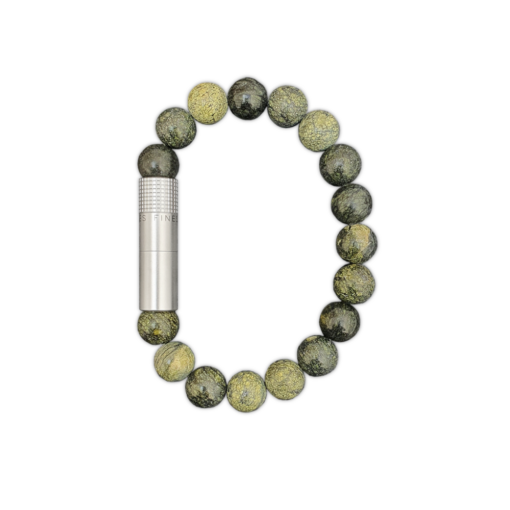 10mm Bead Punch Bracelet - Serpentine (Medium)