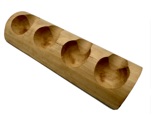 4 Pipe Rack Solid Wood