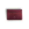 Leather Card Holder - Cherry Red