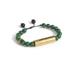 Punch Bracelet - Verde Cobre Gold Ring