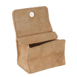 Genuine Leather Box Tobacco Pouch - Suede