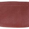 Genuine Leather Zip Tobacco Pouch - Brown