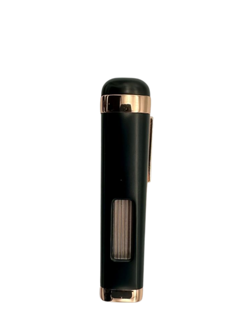 Polaris Triple Jet Lighter - Black & Rose Gold