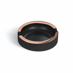 Concrete Ashtray Small Dark Grey & Rose Gold