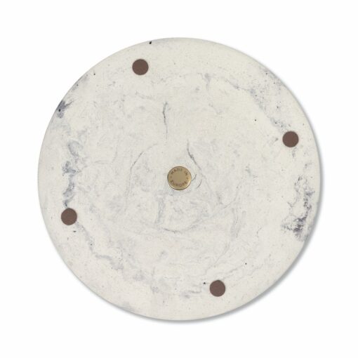 Concrete Ashtray Large White & Gold