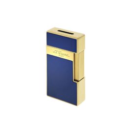 Biggy Lighter - Blue Lacquer and Gold