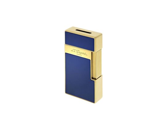 Biggy Lighter - Blue Lacquer and Gold