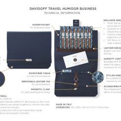 The Travel Humidor - Business Navy Blue