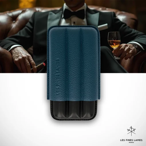 Cigar Case - Trio Blue