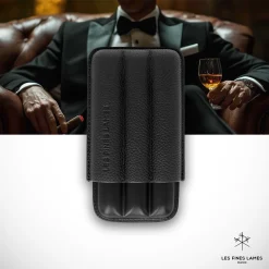 Cigar Case - Trio Black