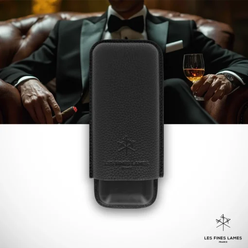 Cigar Case - Duo Black