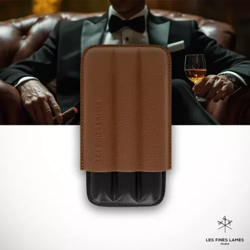 Cigar Case - Trio Brown