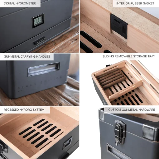 Military Humidor - Black Edition - Limited