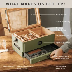 Military Humidor - Green